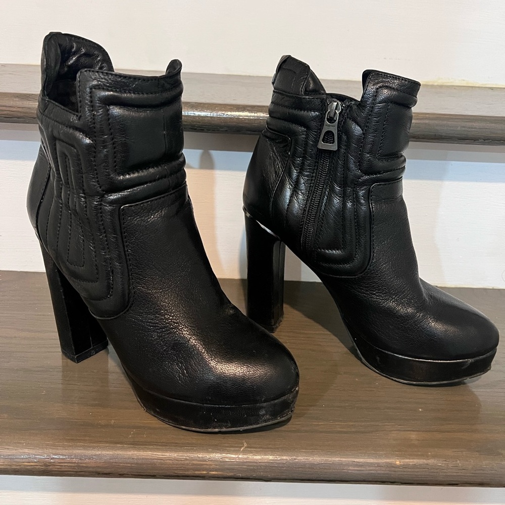 Rudsak Black Leather Heeled Boots